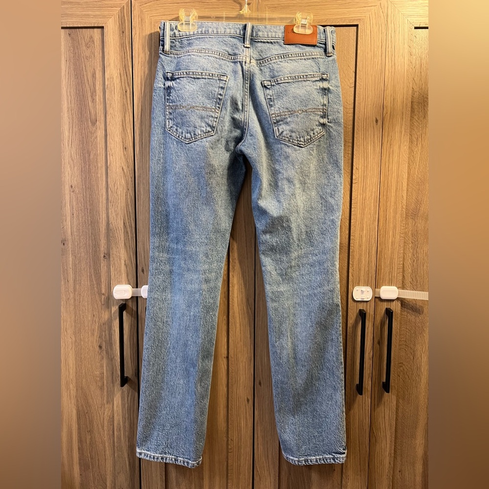 Lucky Brand Jeans Mens 30x32 223 Straight Light Wash Mid Rise Stretch Cotton - Picture 2 of 6